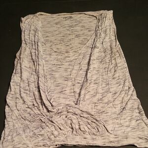Apt. 9 Women's White and Gray Tank Top